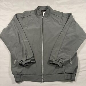 Footjoy Black Full Zip Waterproof Golf Jacket Men's Large DryJoy Tour Collection